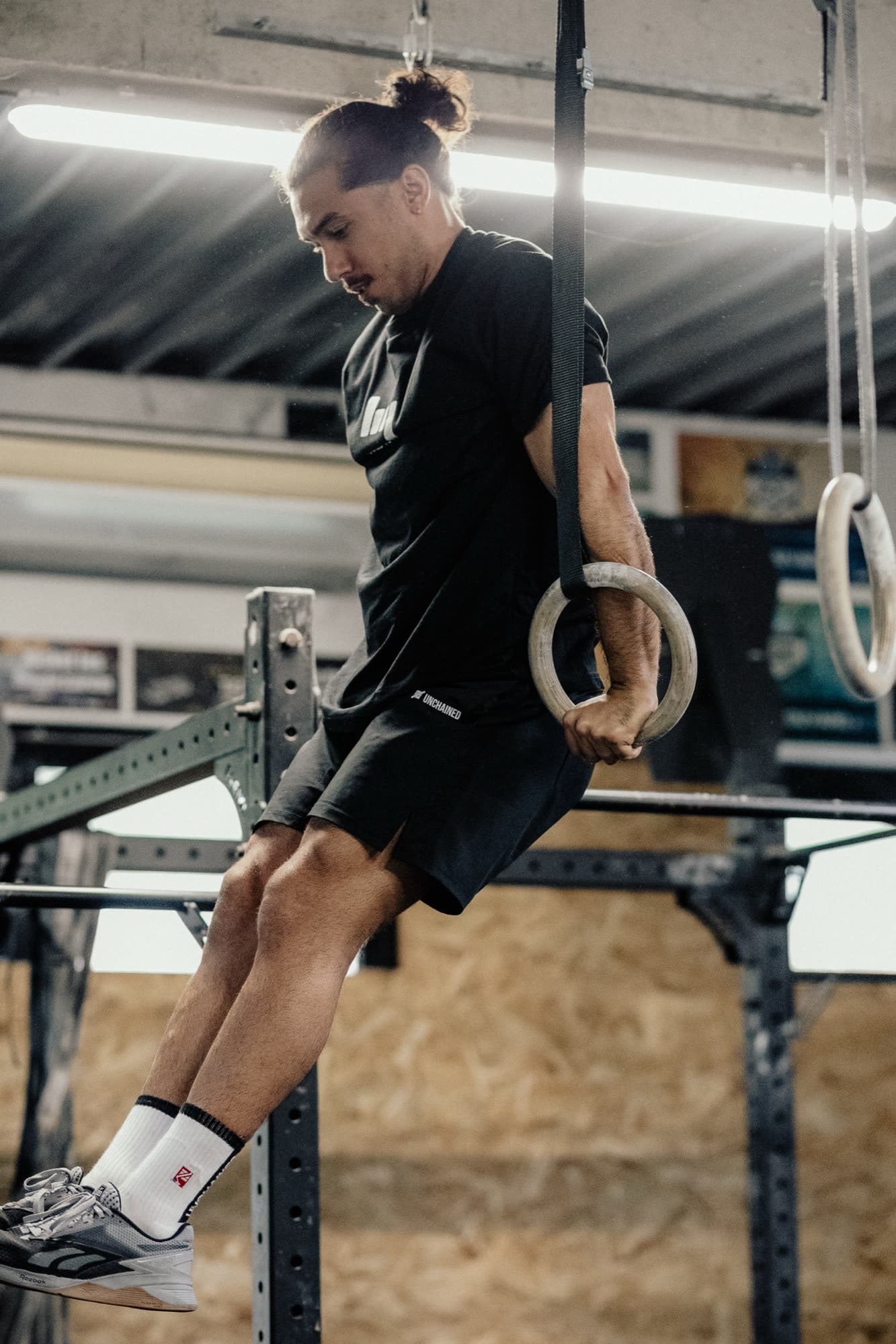 Atleta en plena sesión de entrenamiento estructural